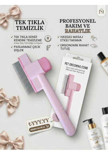 Kedi Taragı Tek Tuşla Temizlik Paslanmaz H/t Tasarım