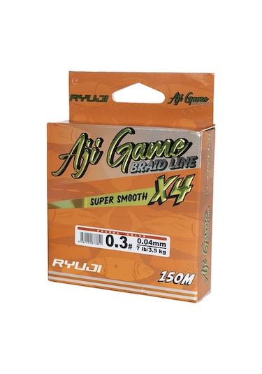 Ryuji Aji Game 4x 150m Orange Turuncu İp Misina 0.05mm