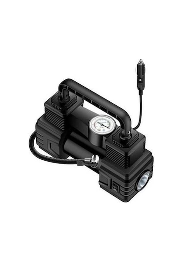 Novahub 12v Hızlı Şarjlı Taşınabilir Lastik Kompresörü, Acil Durum Led Işık, Dijital Ekranlı Hava Pompası