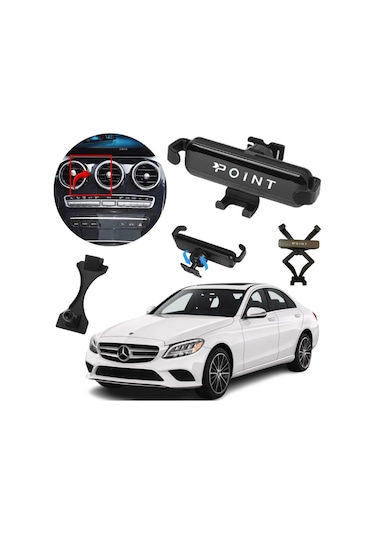 Mercedes C Seri Araçlara Özel Cep Telefon Tutacağı Robotik Oynar Başlık 2019-2021 Arası Profesyonel