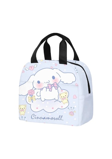 Cinnamoroll Yalıtımlı Öğle Yemeği Çantası Okul, Kamp, Ofis, Seyahat İçin Öğle Yemeği Kutusu Çok Renkli