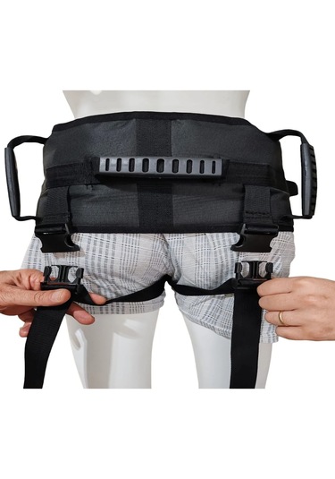 Ozclife Hasta Yürüteç Kemeri Bacak Arası Destekli Siyah Kemer