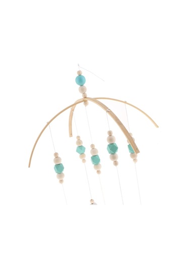 Suntek Çocuklar Beşik Mobil Çan Ahşap Rüzgar Chime Yeşil