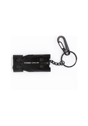 Freecamp 3 Çıkışlı Bilyesiz Düdük Siyah
