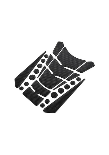 Siyah 3d Gaz Yakıt Koruyucu Motosiklet Tank Pad Çıkartma Honda Yamaha Suzuki İçin