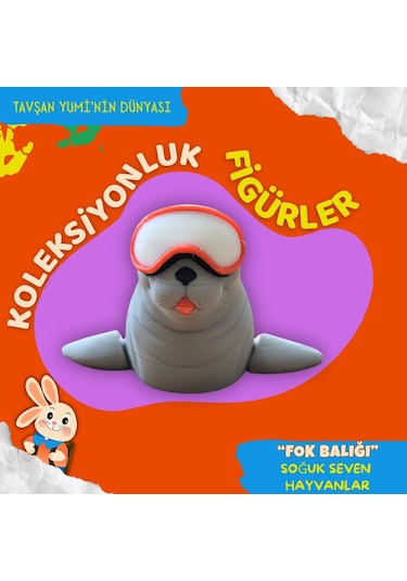 Tavşan Yumi Soğuk Seven Hayvanlar Koleksiyonu - 4 Parça 5-7 Cm Hareketli Oyuncaklar Ve Bilgilendirici Kartlat "