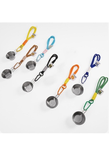 Pazly Balık Yemi Kasesi - Hafif Taşınabilir Kamp Kupası Haki Renk Haki