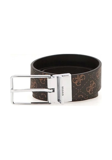 Guess Erkek Kahverengi Agueda Çift Taraflı Kemer Kahverengi