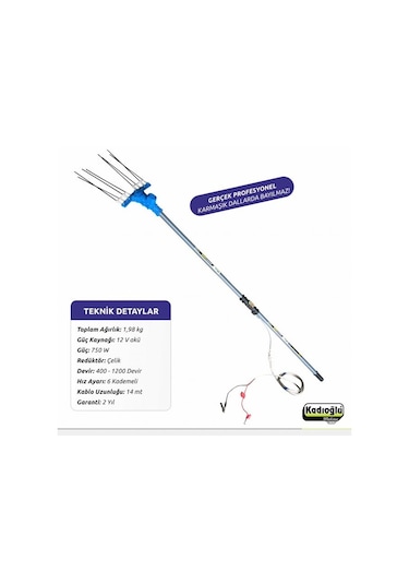 Atrax V4 Pro Teleskopik Zeytin Silkme Makinesi 360cm