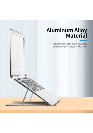 Didadodo 7 Seviyeli Farklı Renklerde Ayarlanabilir Taşınabilir Dizüstü Bilgisayar Standı - Ergonomik, Kaymaz Ve Soğutmalı