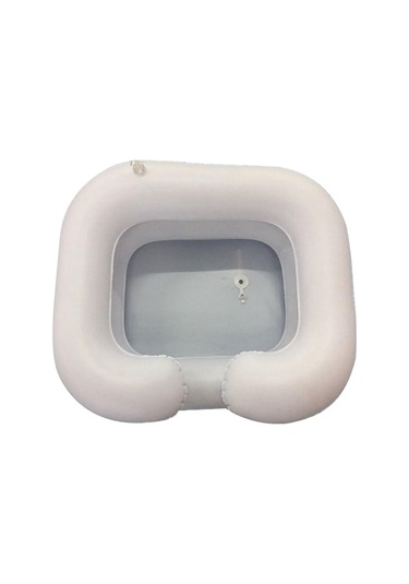 Srıwen 2020 Şişme Şampuan Havzası Küvet Engelliler İçin Taşınabilir Saç Yıkama Havzası Handikap Yatak Dinlenme Yardımı Yatalak Beyaz