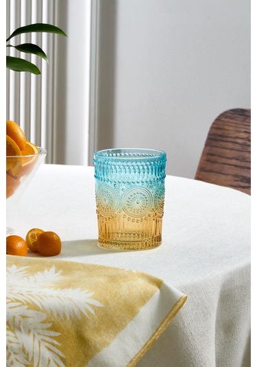 Karaca  Sunflower Meşrubat Bardağı 332 Ml Mavi Sarı