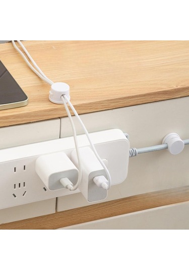 Suntek 6 Adet Kablo Klipsleri Tel Tutucu Masaüstü Kordon