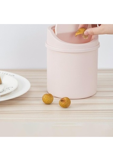 Fastbuy Mini Çöp Kovası Kapaklı Yaratıcı Küçük Masaüstü Çöp Kovaları, Küçük Çöp Kovası