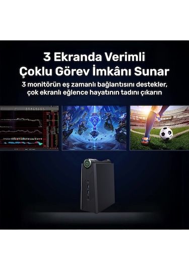 Raxius MP AM08-PRO-R5-660M-66H029 R5-6600H 64 GB 2 TB SSD W11P Mini Pc