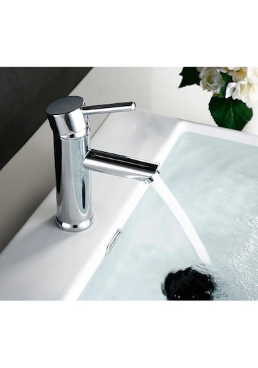 Sardıcı Çift Su Girişli Yüksek Lavabo Bataryası Krom Kaplama
