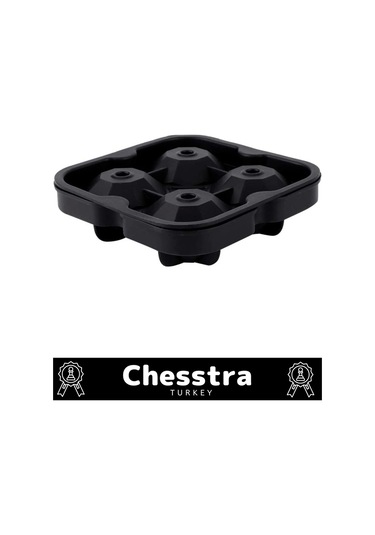 Özel Tasarım 4 Gözlü Kırılmaz Esnek Silikon Kokteyl Viski Elmas Şekilli Buz Yapma Kalıbı 1 Adet Çok Renkli