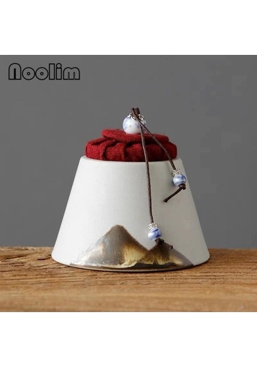 Pazly Kaba Çömlek Çay Sepeti, Seramik, Kırmızı, Mini Seyahat Mühürlü Kutu, Mutfak Baharat Kavanozu, Taşınabilir, Kullanışlı Diğer