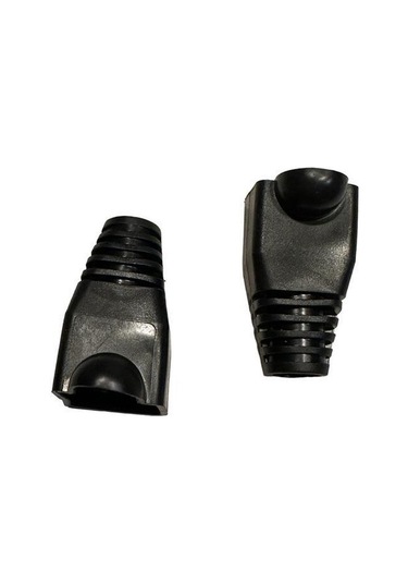 Siyah Cat5 Kılıf Siyah Cat6 Kılıf Rj45 Koruma Kılıfı Siyah 100 Adet