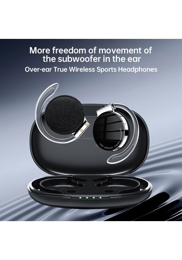 Tenfowee "f2 Kablosuz Spor Kulaklık: 50 Saat Çalma Süresi, Enc Gürültü Engelleme, Şarj Kutusu İle"