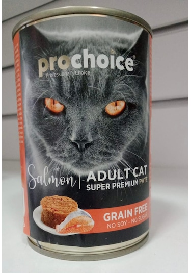 Prochoice Somonlu Tahılsız Pate Konserve Yetişkin Kedi Maması 400 G