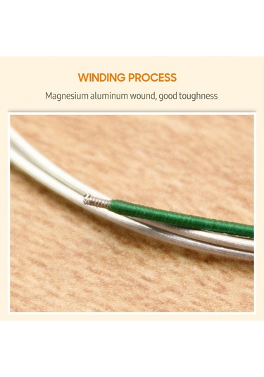 Ruicoo Gitar Teli Değil Keman Teli Seti 4 Adet - Alüminyum-magnezyum Sarılmış, Gümüş Rengi, 3/4-4/4 Boyutu, Dayanıklı Ve Ses Kalitesi İyi