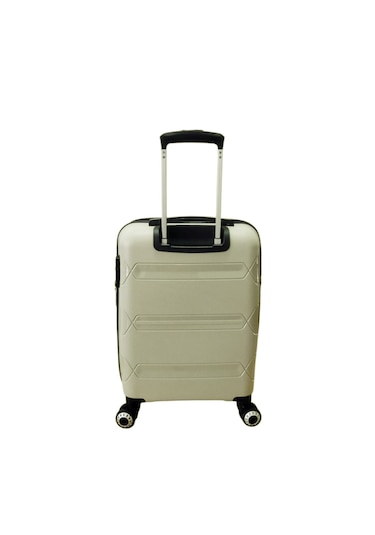 Hotowa Gold Pp Valiz 8011 Ekru Tsa Kilitli Kabin Boy Ekru