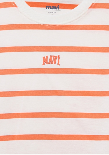 Mavi - Mavi Logo Baskılı Turuncu Çizgili Crop Tişört 7610182-89310 Turuncu Mavi - Mavi Logo Baskılı Turuncu Çizgili Crop Tişört 7610182-89310 Turuncu