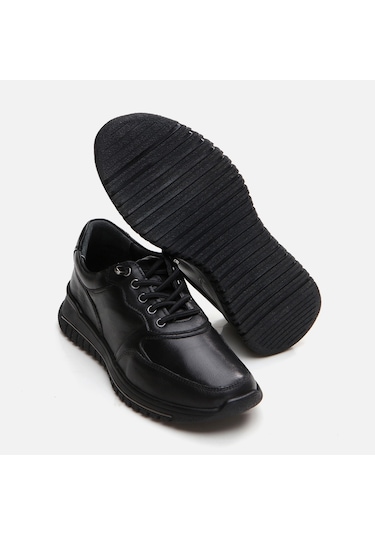 Hotiç Hakiki Deri Siyah Kadın Spor Ayakkabı 01ayh294650a100 Siyah