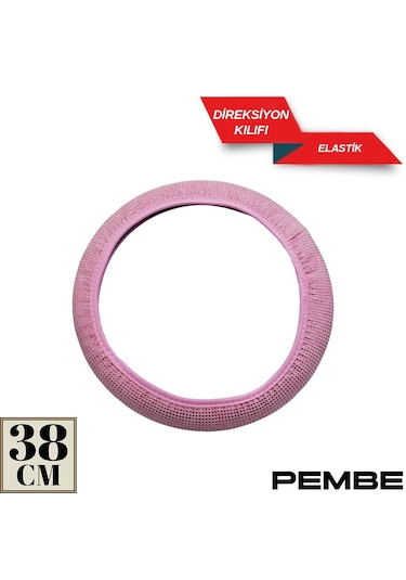 Replax Pembe Direksiyon Kılıfı Elastik 38 Cm Taşlı Diamond Pembe 1842052 Pembe