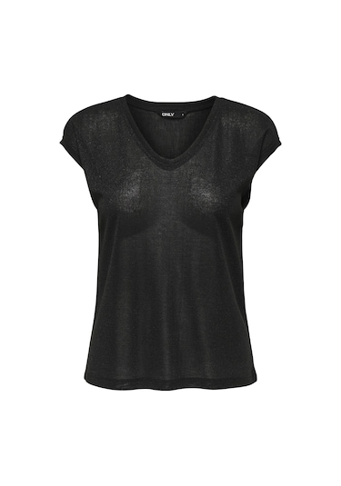Only 15136069 V Yaka Kolsuz Kadin Body - Siyah Siyah