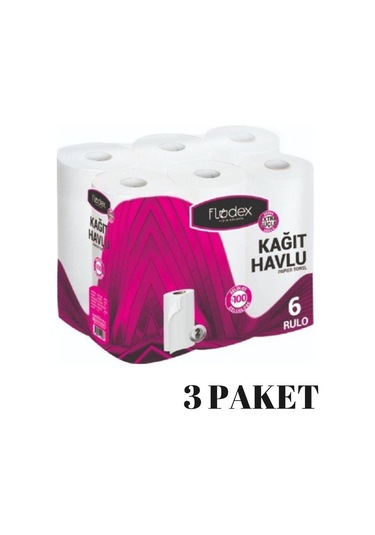 Flodex Kağıt Havlu 3 x 6'lı