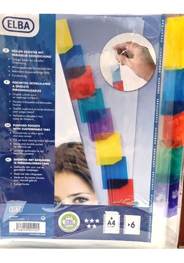Elba 6 Bölme Renk Plastik Separatör Made İn France