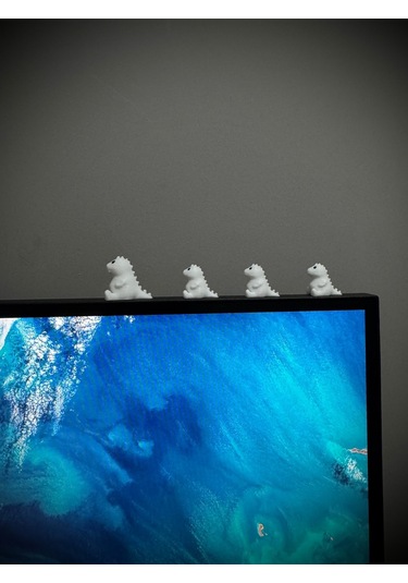 4 Parça Sevimli Dinozor Ailesi Dikiz Aynası Süsü - Ayna Süsü Araba Süsü Torpido Süsü Oto Aksesuar