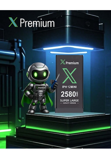 Xpremium Apple Uyumlu iPhone  12 Mini Batarya Pil Süper Yüksek Kapasiteli Güçlendirilmiş 2580 Mah