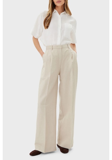 Tommy Hilfiger Bayan Pantolon Ww0ww45460 Acı Bej Bej