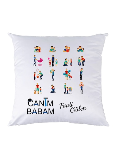 Canım Babam Babalar Günü Hediyesi Isimli Yastık