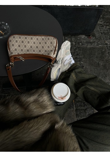 Farme Monogram Baget Ve Çapraz Çanta Taba Taba