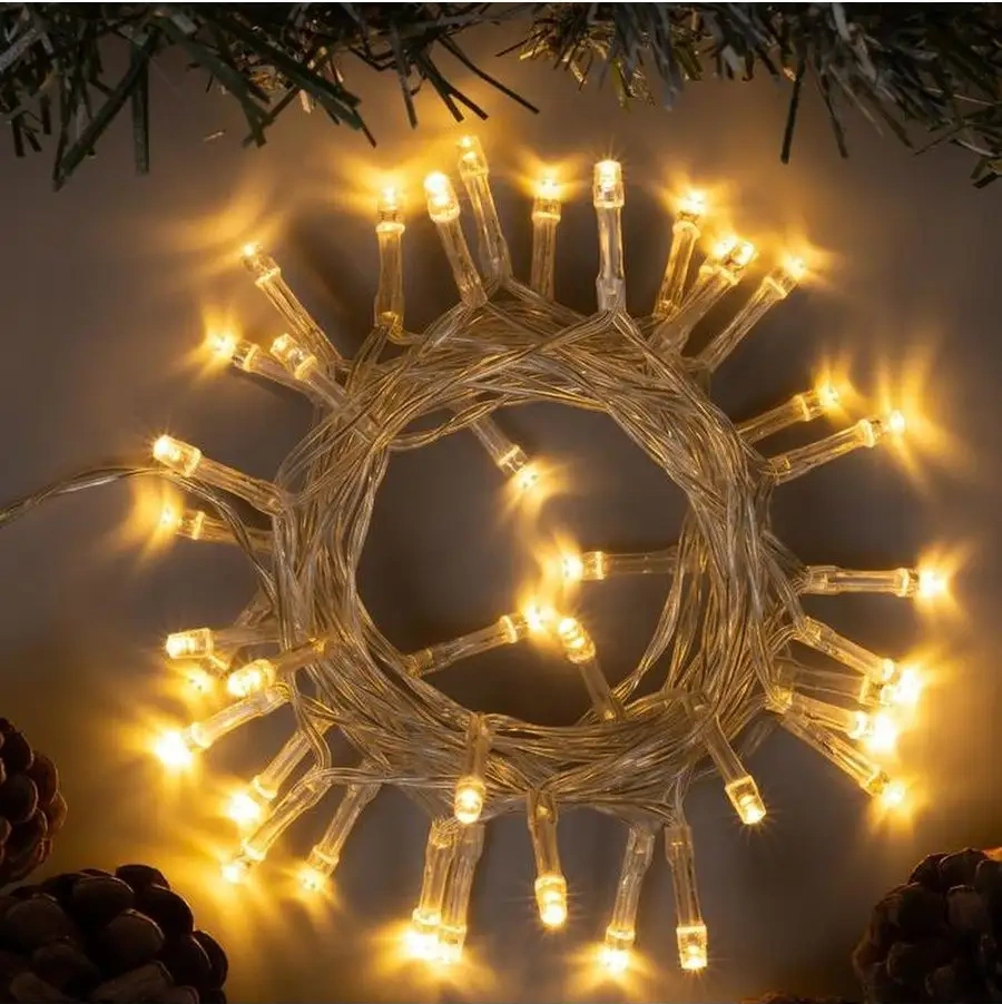 Luazon Lighting Pilli Sıcak Beyaz 4 Metre Işık Zinciri 15508396 Beyaz