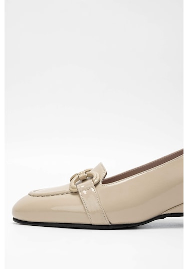 Tamer Tanca Kadın Hakiki Deri Bej Klasik Ayakkabı 33 7396 Bn Ayk Sk23/24 Bej Krsk Rgn Bej