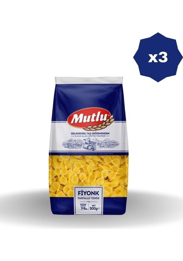 Fiyonk Makarna 500 Gr X 3 Adet