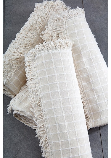 %100 Pamuklu Buldan Işi Çok Renkli Çekyat-Koltuk Örtüsü 180 x 180