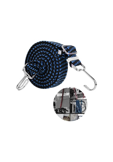 Homyl Kanca 0.5m Ile Ağır Hizmet Elastik Bungee Cord Mavi-0,5-m Mavi 0,5 M Mavi