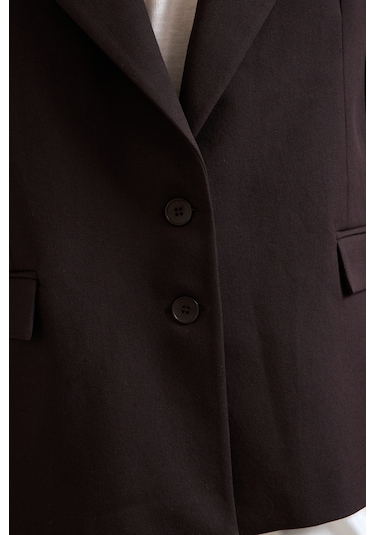 Hyman Erkek Oversize Blazer Ceket Kahverengi
