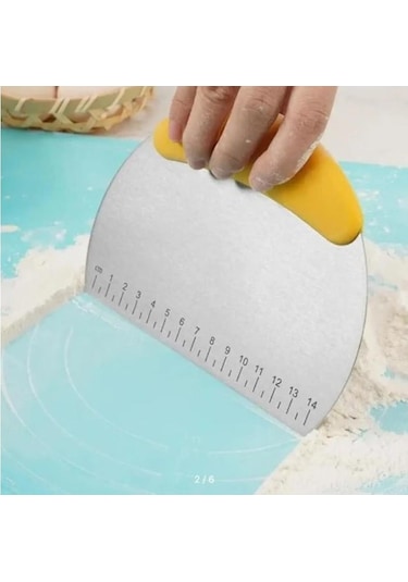 Zhlhome Paslanmaz Çelik Hamur Kesme Ve Şekillendirme Spatulası Siyah