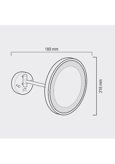 Valera Optıma Light One Led Aydınlatmalı Ayna Krom