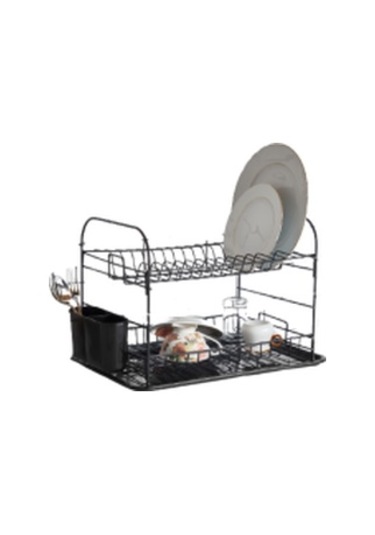 956  İKİ KATLI KAŞIKLIKLI TABAKLIK SİYAH Siyah