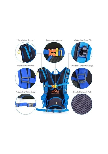 Pazly Skycıty Dağ Bisikleti Sırt Çantası - Ergonomik Tasarım Ve Parlak Turuncu Renk Turuncu, Güvenli Kullanım İçin Güçlendirilmiş Turuncu