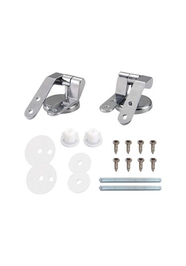 Xianwen Suntek Tuvalet Kapağı Menteşeleri Fikstür Seti Evrensel Gümüş