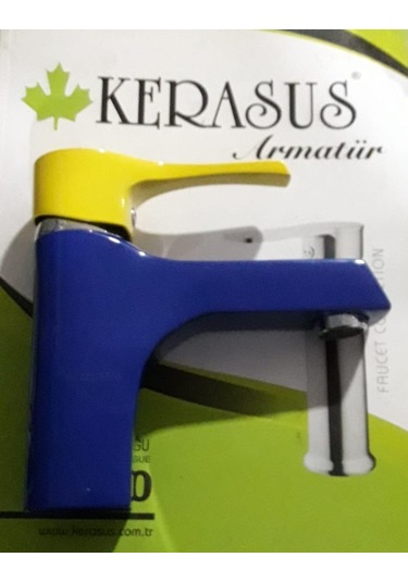 Kerasus Sun Serisi - Mix Lavabo Bataryası 35ø Sarı Mavi